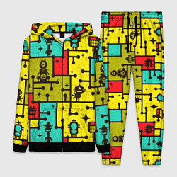 Женский 3D-костюм Роботы монстры паттерн, цвет: 3D-черный