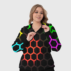 Женский 3D-костюм Hexagon neon, цвет: 3D-черный — фото 2
