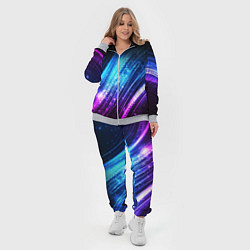 Женский 3D-костюм Неоновые звёзды текстура, цвет: 3D-меланж — фото 2