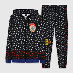 Женский 3D-костюм Герб РФ и ссср ласточки, цвет: 3D-синий