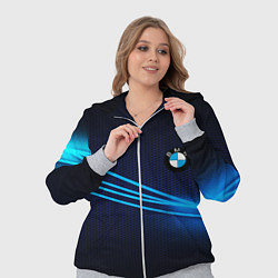 Женский 3D-костюм BMW line blue, цвет: 3D-меланж — фото 2