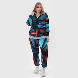 Женский 3D-костюм Геометрические осколки, цвет: 3D-меланж — фото 2