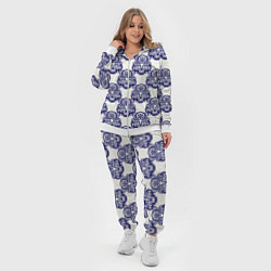 Женский 3D-костюм Механический череп паттерн, цвет: 3D-белый — фото 2