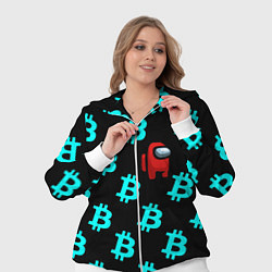 Женский 3D-костюм Among us биткоин, цвет: 3D-белый — фото 2