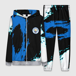 Женский 3D-костюм Манчестер сити краски абстрактные, цвет: 3D-меланж