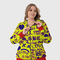 Женский 3D-костюм Lil peep rap pattern, цвет: 3D-красный — фото 2