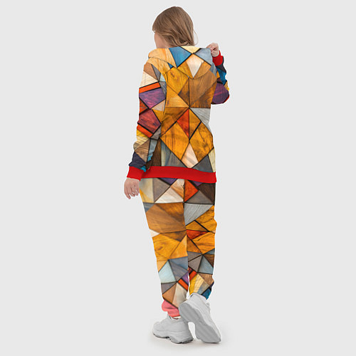 Женский костюм Мозайка / 3D-Красный – фото 5