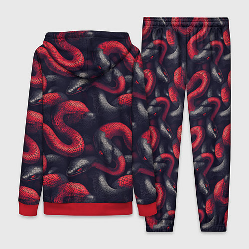 Женский костюм Паттерн со змеями / 3D-Красный – фото 2