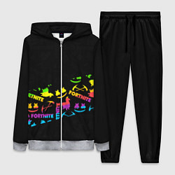 Женский 3D-костюм Fortnite rainbow, цвет: 3D-меланж