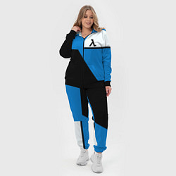 Женский 3D-костюм Half life geometry steel valve, цвет: 3D-черный — фото 2