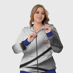 Женский 3D-костюм Toyota texrure grey, цвет: 3D-синий — фото 2