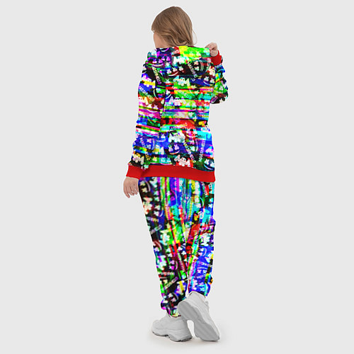 Женский костюм Marshmello music краски / 3D-Красный – фото 5