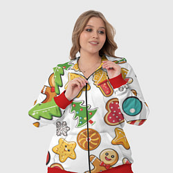 Женский 3D-костюм Новогодние сладости, цвет: 3D-красный — фото 2