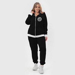 Женский 3D-костюм Chrysler logo white, цвет: 3D-белый — фото 2