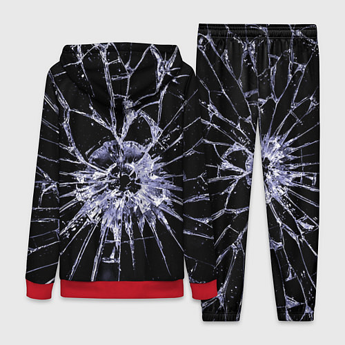 Женский костюм Джокер в мегаполисе - осколки / 3D-Красный – фото 2