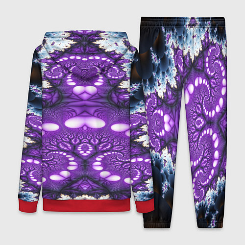 Женский костюм Абстрактная иллюзия текстура / 3D-Красный – фото 2