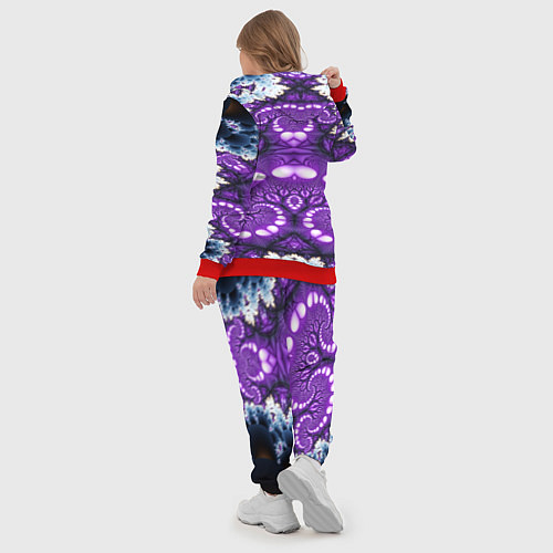 Женский костюм Абстрактная иллюзия текстура / 3D-Красный – фото 5