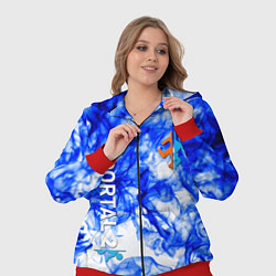 Женский 3D-костюм Portal 2 flame blue, цвет: 3D-красный — фото 2