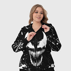 Женский 3D-костюм Venom logo, цвет: 3D-черный — фото 2