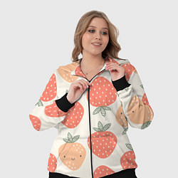 Женский 3D-костюм Клубничный узор, цвет: 3D-черный — фото 2