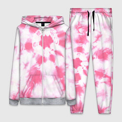 Женский 3D-костюм Розовый тай дай, цвет: 3D-меланж