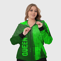 Женский 3D-костюм Queen - green gradient по-вертикали, цвет: 3D-черный — фото 2