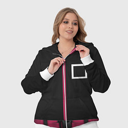 Женский 3D-костюм Форма стражи - Квадрат Squid Game, цвет: 3D-белый — фото 2