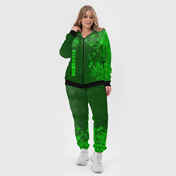 Женский 3D-костюм Borussia - green gradient по-вертикали, цвет: 3D-черный — фото 2