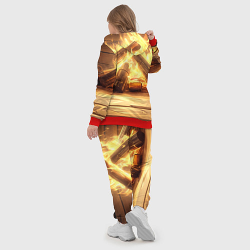 Женский костюм Зеленая новогодняя змея 2025 года / 3D-Красный – фото 5