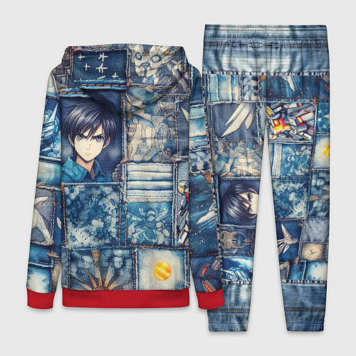 Женский костюм Аниме микс и пэчворк / 3D-Красный – фото 2