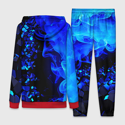 Женский костюм Arctic Monkeys - синий огонь и плиты / 3D-Красный – фото 2