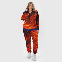 Женский 3D-костюм Багровый огненный закат, цвет: 3D-синий — фото 2