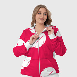 Женский 3D-костюм Тестура платья Лило с листьями, цвет: 3D-белый — фото 2