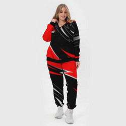 Женский 3D-костюм Mitsubishi - red and black, цвет: 3D-черный — фото 2