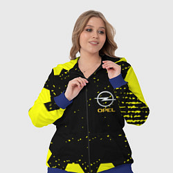 Женский 3D-костюм Opel auto hexagon steel, цвет: 3D-синий — фото 2