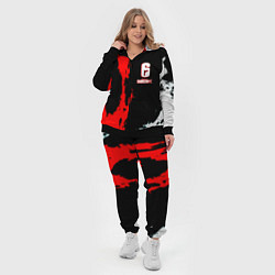 Женский 3D-костюм Rainbow six краски абстрактные, цвет: 3D-черный — фото 2