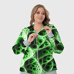 Женский 3D-костюм Зелёная пористая структура, цвет: 3D-меланж — фото 2