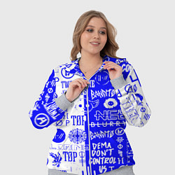 Женский 3D-костюм Twenty one pilots лого, цвет: 3D-меланж — фото 2