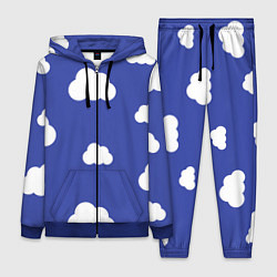 Женский 3D-костюм Легкие облака, цвет: 3D-синий