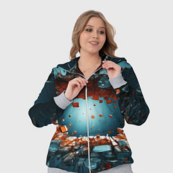 Женский 3D-костюм Объемная дыра из частиц, цвет: 3D-меланж — фото 2