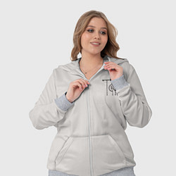 Женский 3D-костюм Таня вязью - чёрная надпись, цвет: 3D-меланж — фото 2