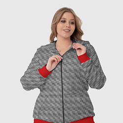 Женский 3D-костюм Графитовые штрихи, цвет: 3D-красный — фото 2