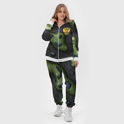 Женский 3D-костюм Объемный абстрактный камуфляж, цвет: 3D-белый — фото 2