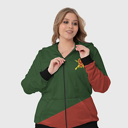 Женский 3D-костюм Мотострелковые войска: герб со щитом, цвет: 3D-черный — фото 2