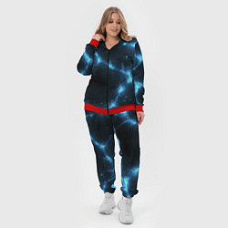 Женский 3D-костюм Синий свет из черной плиты, цвет: 3D-красный — фото 2