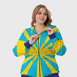 Женский 3D-костюм Воздушно-космические силы, цвет: 3D-синий — фото 2