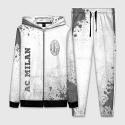 Женский 3D-костюм AC Milan - white gradient вертикально, цвет: 3D-черный