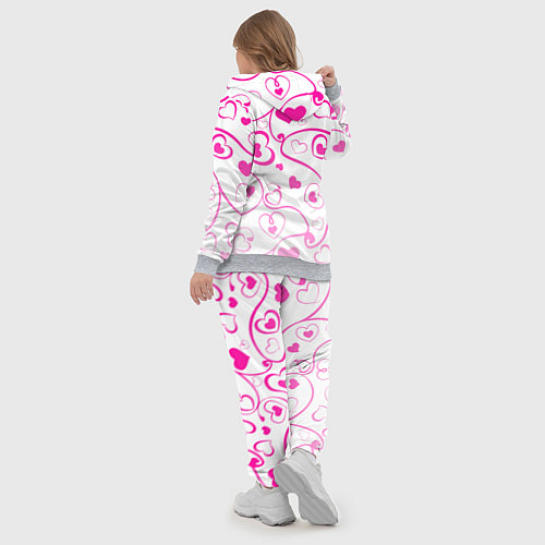 Женский костюм Узорные сердца / 3D-Меланж – фото 5