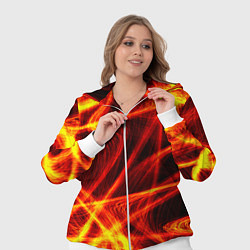 Женский 3D-костюм Огненный трек, цвет: 3D-белый — фото 2