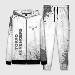 Женский 3D-костюм Tokyo Revengers - white gradient вертикально, цвет: 3D-черный